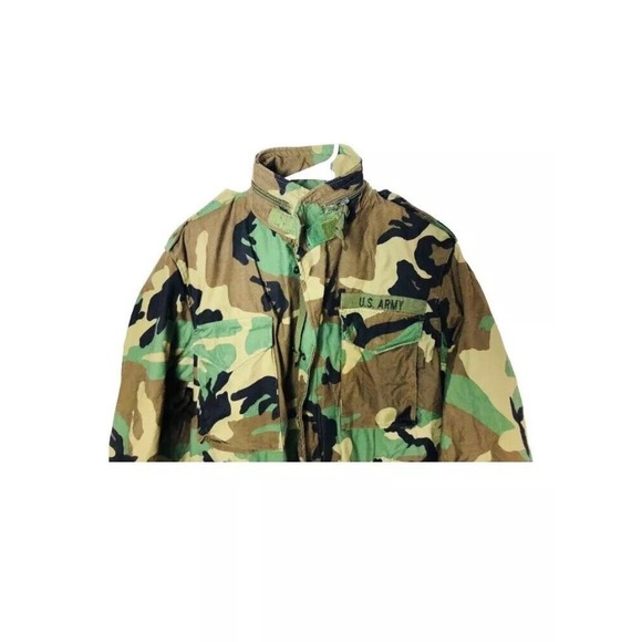 Military Cold Weather Field Coat 8415-01-099-7836 Medium Long Camo Jacket - Picture 2 of 13